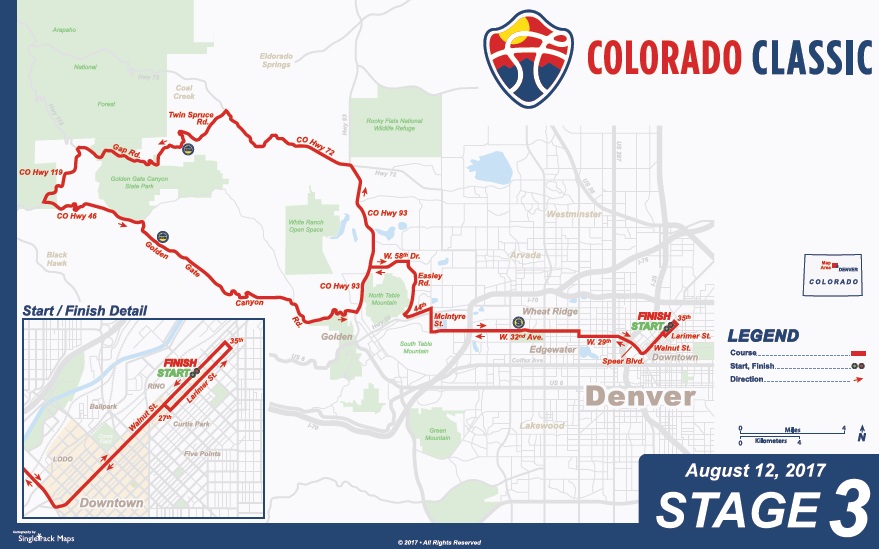 Streckenverlauf Colorado Classic 2017 - Etappe 3