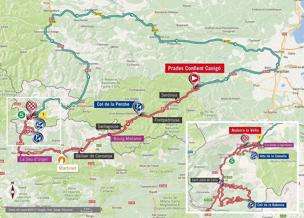 Streckenverlauf Vuelta a Espaa 2017 - Etappe 3