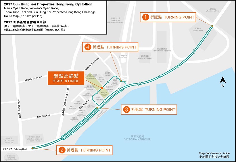 Streckenverlauf Sun Hung Kai Properties Hong Kong Challenge 2017