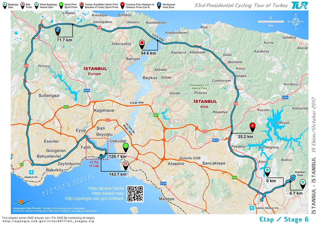 Streckenverlauf Presidential Cycling Tour of Turkey 2017 - Etappe 6