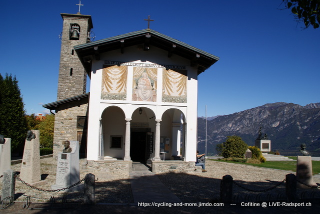 die Madonna del Ghisallo - ein legendrer Anstieg beim Rennen Il Lombardia
