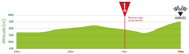 Hhenprofil La Tropicale Amissa Bongo 2018 - Etappe 5, letzte 3 km