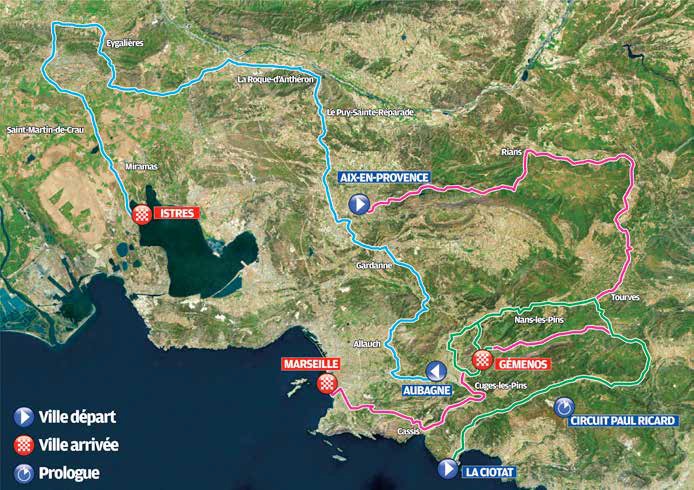 Streckenverlauf Tour Cycliste International La Provence 2018