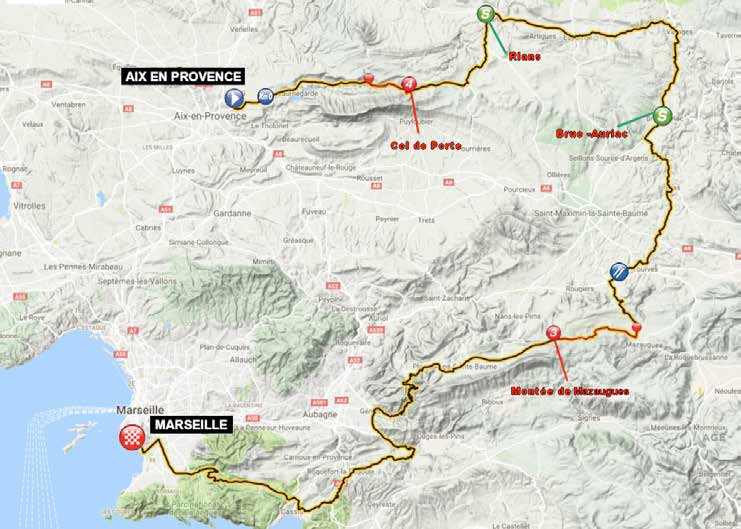 Streckenverlauf Tour Cycliste International La Provence 2018 - Etappe 3