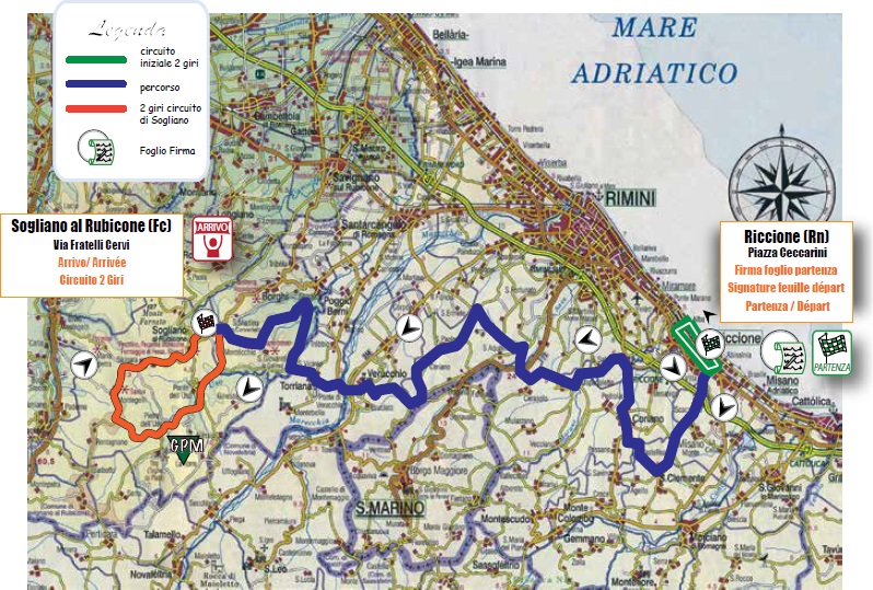 Streckenverlauf Settimana Internazionale Coppi e Bartali 2018 - Etappe 2