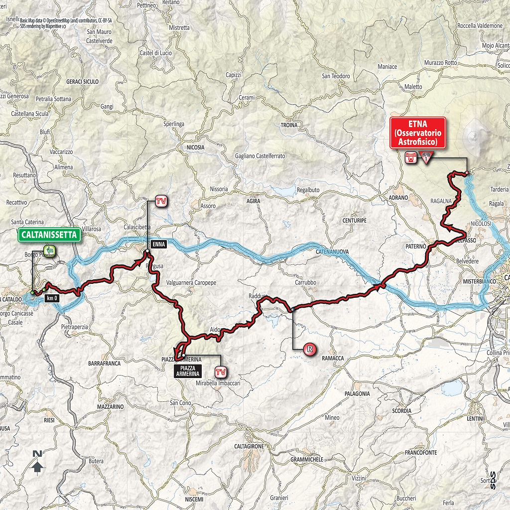 Streckenverlauf Giro dItalia 2018 - Etappe 6