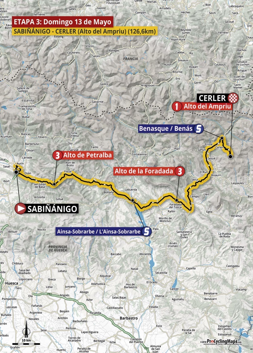 Streckenverlauf Vuelta Aragon 2018 - Etappe 3