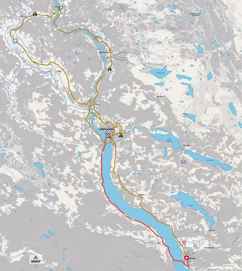 Streckenverlauf Tour of Norway 2018 - Etappe 5