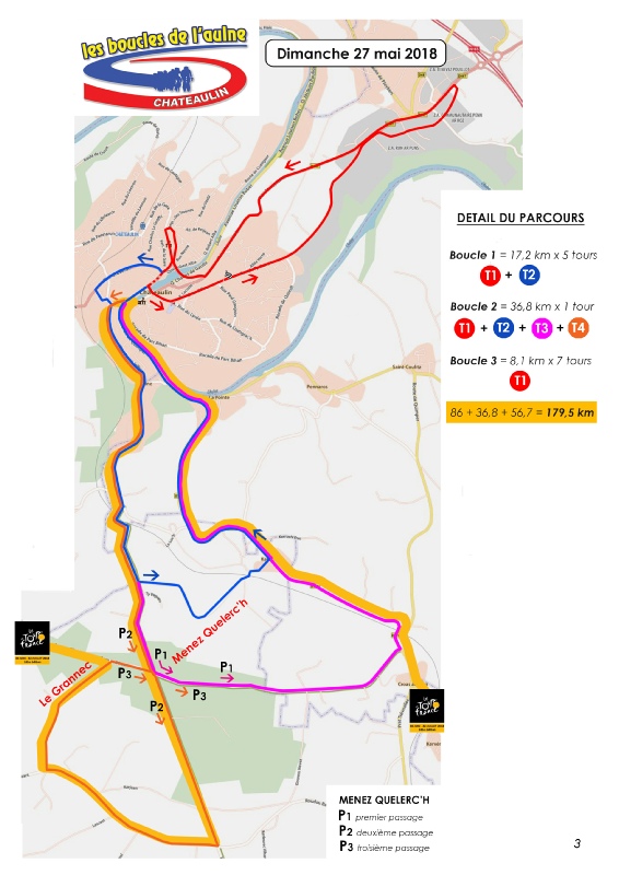Streckenverlauf Boucles de lAulne - Chteaulin 2018