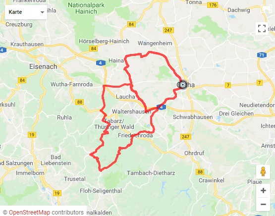 Streckenverlauf Internationale Lotto Thringen Ladies Tour 2018 - Etappe 6