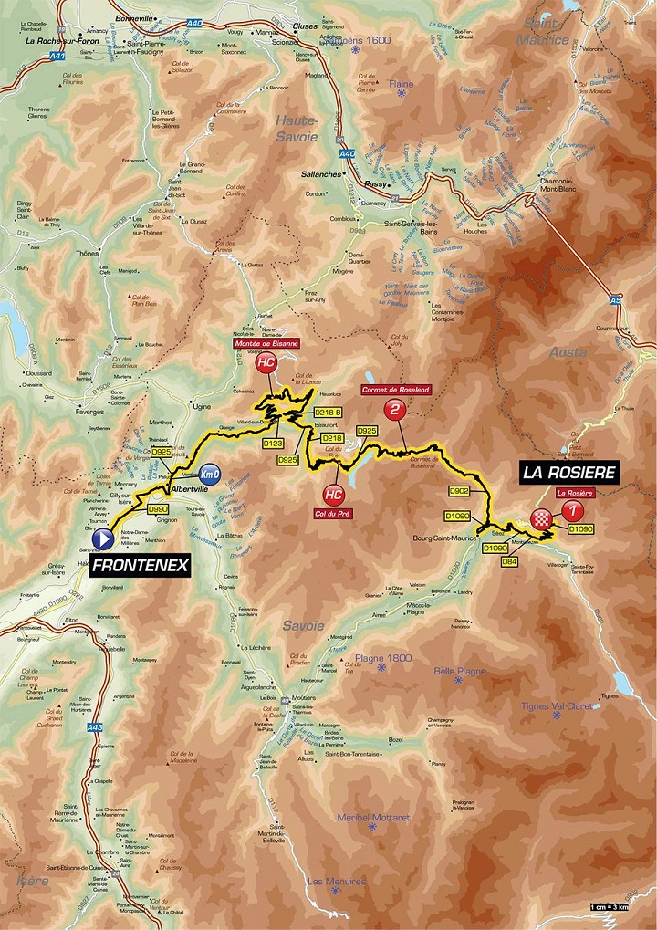 Streckenverlauf Critrium du Dauphin 2018 - Etappe 6