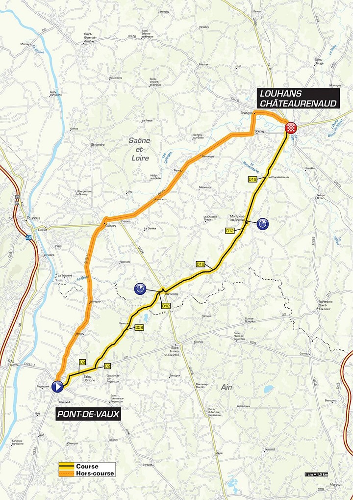 Streckenverlauf Critérium du Dauphiné 2018 - Etappe 3
