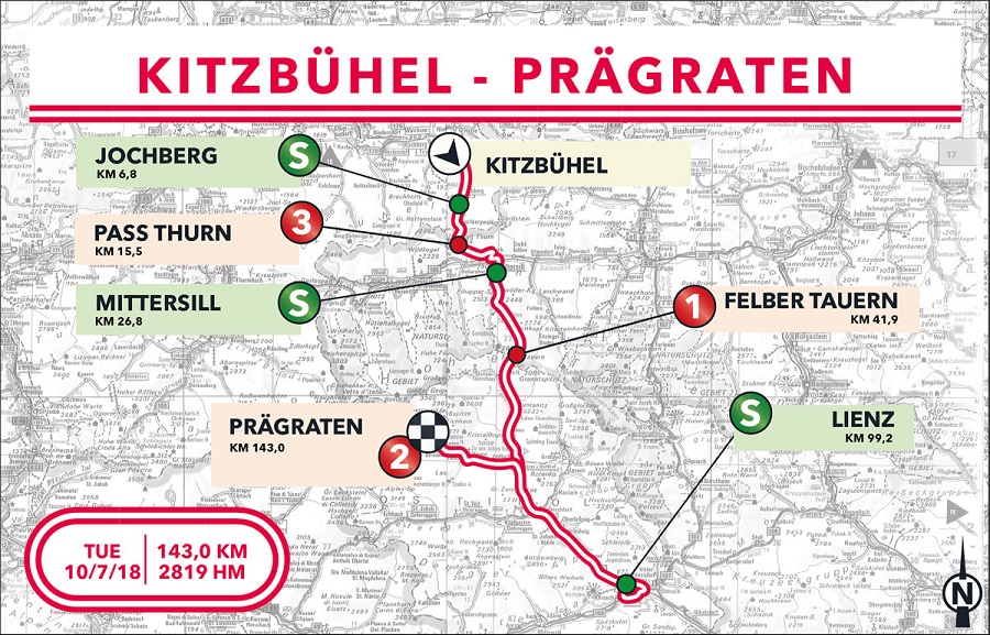 Streckenverlauf Int. sterreich Rundfahrt 2018 - Etappe 4