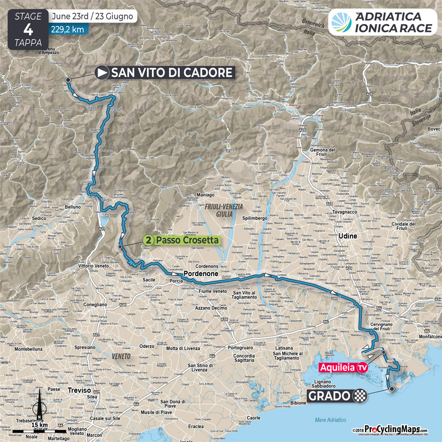 Streckenverlauf Adriatica Ionica Race 2018 - Etappe 4