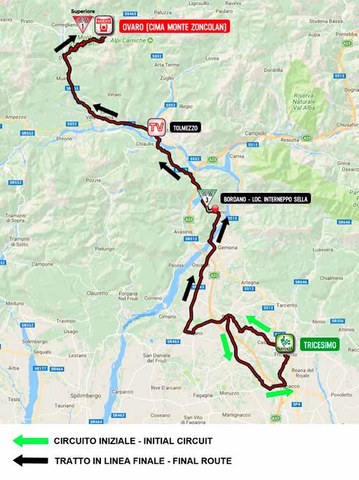 Streckenverlauf Giro dItalia Internazionale Femminile 2018 - Etappe 9