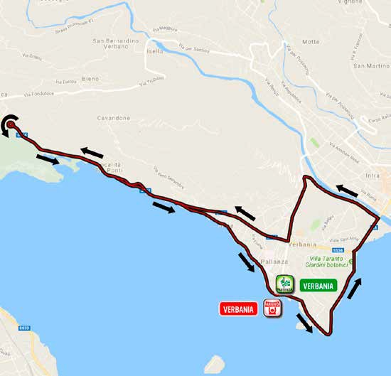Streckenverlauf Giro dItalia Internazionale Femminile 2018 - Etappe 1