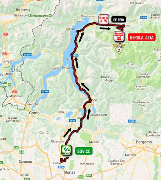 Streckenverlauf Giro dItalia Internazionale Femminile 2018 - Etappe 6