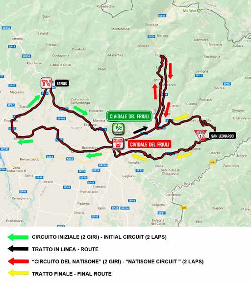 Streckenverlauf Giro dItalia Internazionale Femminile 2018 - Etappe 10