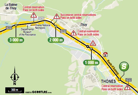 Streckenverlauf Tour de France 2018 - Etappe 10, Zwischensprint