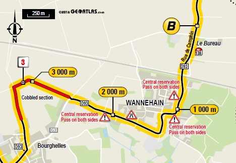 Streckenverlauf Tour de France 2018 - Etappe 9, Bonussprint