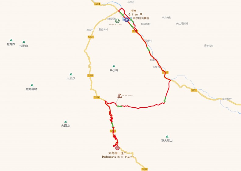 Streckenverlauf Tour of Qinghai Lake 2018 - Etappe 6