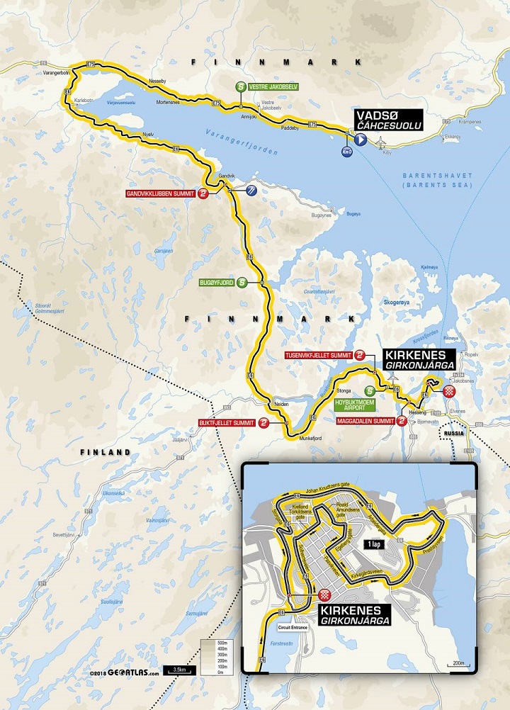 Streckenverlauf Arctic Race of Norway 2018 - Etappe 1