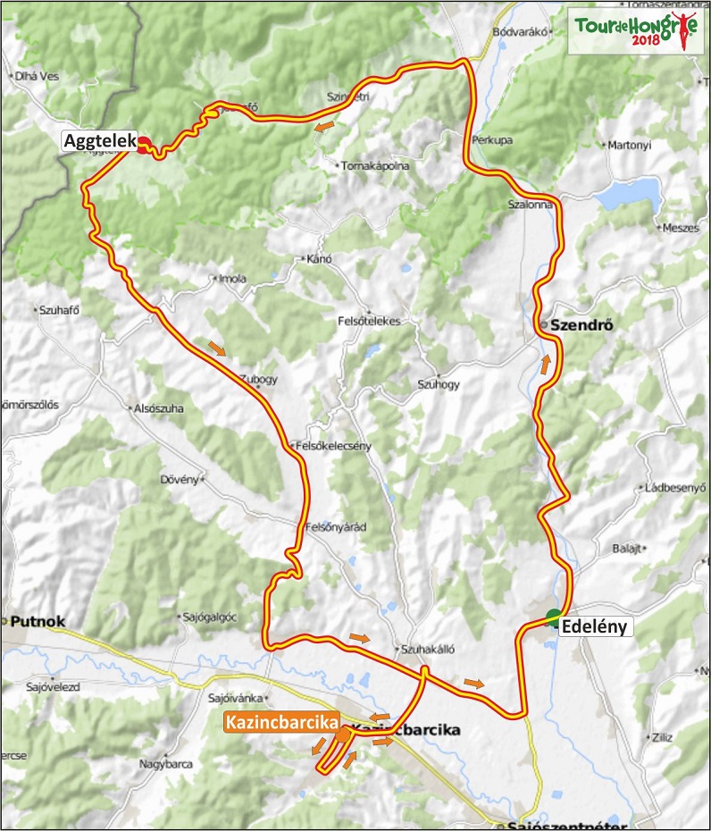 Streckenverlauf Tour de Hongrie 2018 - Etappe 5