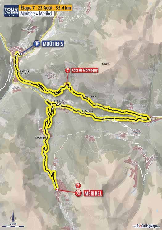 Streckenverlauf Tour de lAvenir 2018 - Etappe 7
