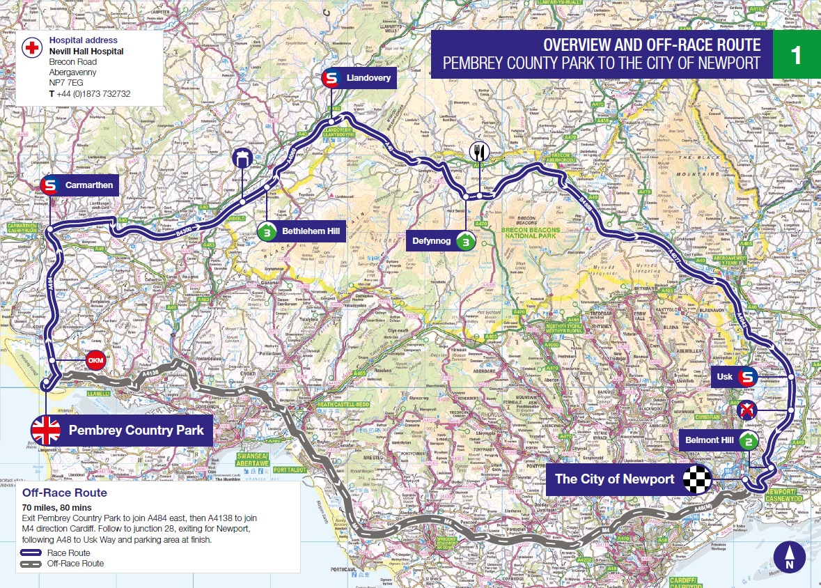 Streckenverlauf OVO Energy Tour of Britain 2018 - Etappe 1