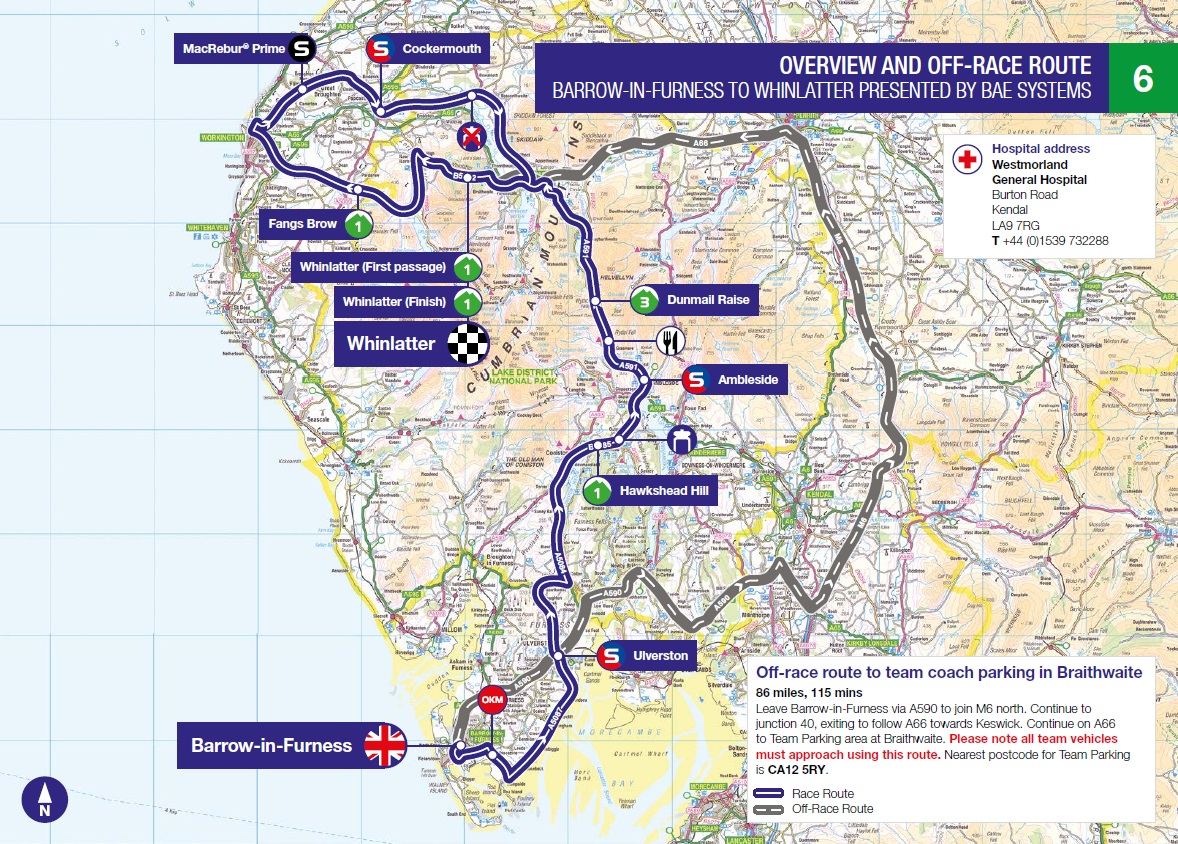 Streckenverlauf OVO Energy Tour of Britain 2018 - Etappe 6