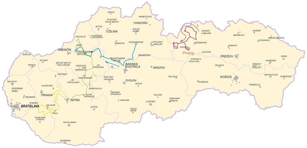 Streckenverlauf Tour de Slovaquie 2018
