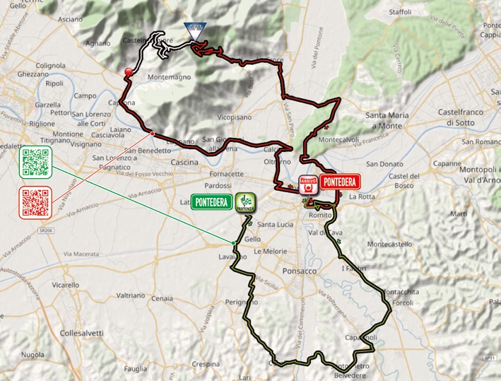 Streckenverlauf Giro della Toscana - Memorial Alfredo Martini 2018