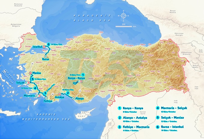 Streckenverlauf Presidential Cycling Tour of Turkey 2018 - Etappe 7
