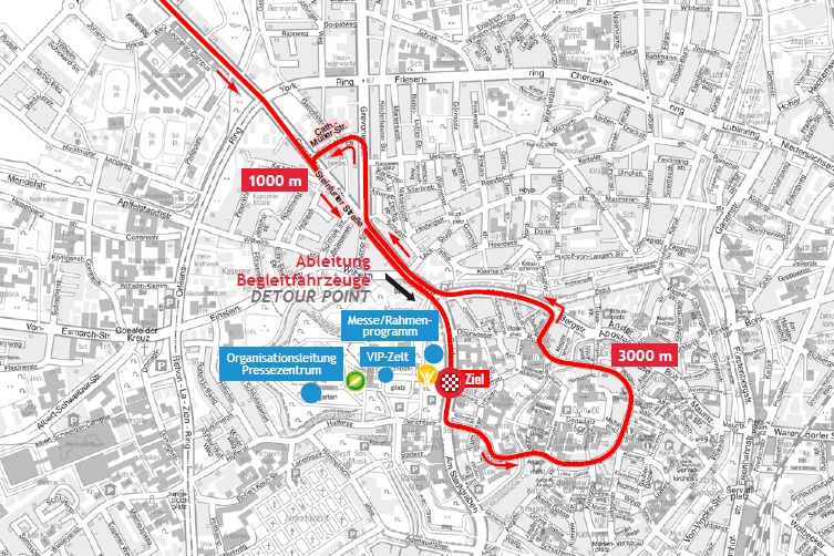 Streckenverlauf Sparkassen Mnsterland Giro 2018, Rundkurs