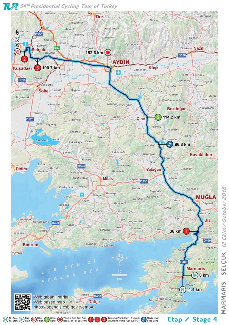 Streckenverlauf Presidential Cycling Tour of Turkey 2018 - Etappe 4