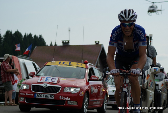 Sylvain Chavanel - Tour de France 2010, auf dem Weg zum Etappensieg an der Station des Rousses