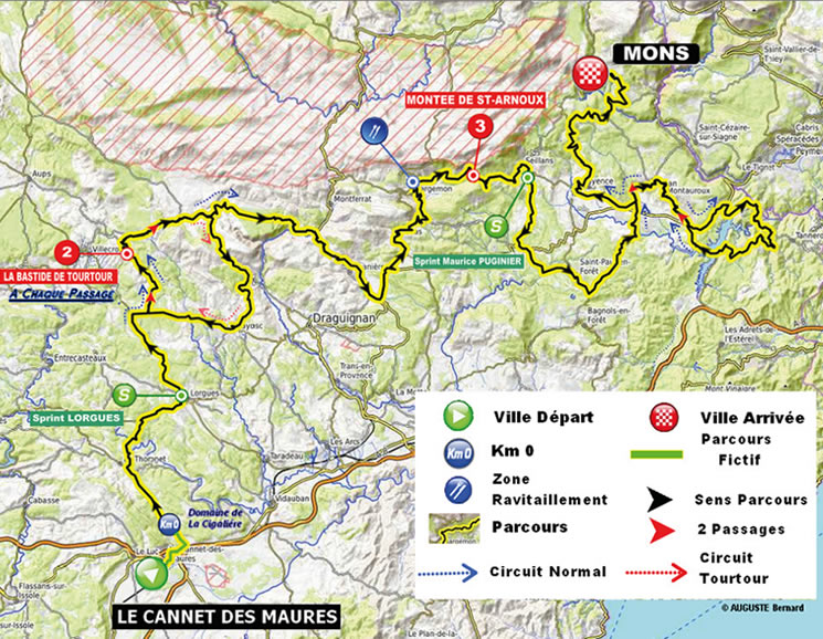 Streckenverlauf Tour cycliste international du Haut Var 2019 - Etappe 2