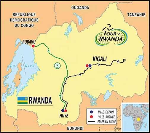 Streckenverlauf Tour du Rwanda 2019 - Etappe 3