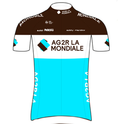 Trikot AG2R La Mondiale (ALM) 2019 (Quelle: UCI)