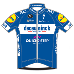 Trikot Deceuninck - Quick-Step (DQT) 2019 (Quelle: UCI)