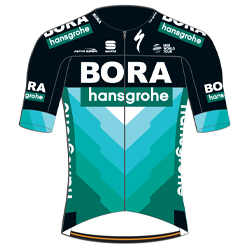 Trikot Bora - Hansgrohe (BOH) 2019 (Quelle: UCI)