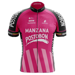 Trikot Manzana Postobn Team (MZN) 2019 (Quelle: UCI)