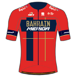 Trikot Bahrain - Merida (TBM) 2019 (Quelle: UCI)