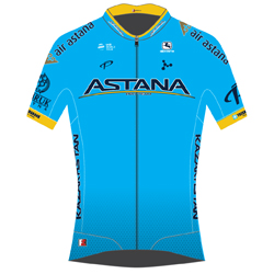 Trikot Astana Pro Team (AST) 2019 (Quelle: UCI)