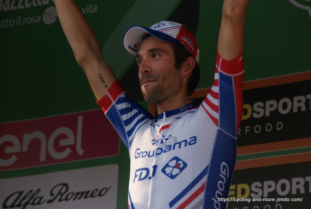 Thibaut Pinot feiert bei der Tour du Haut Var seinen ersten Saisonsieg - dieses Bild zeigt ihn bei seinem letzten Erfolg noch im alten Jahr beim Rennen Il Lombardia (Foto: Christine Kroth)
