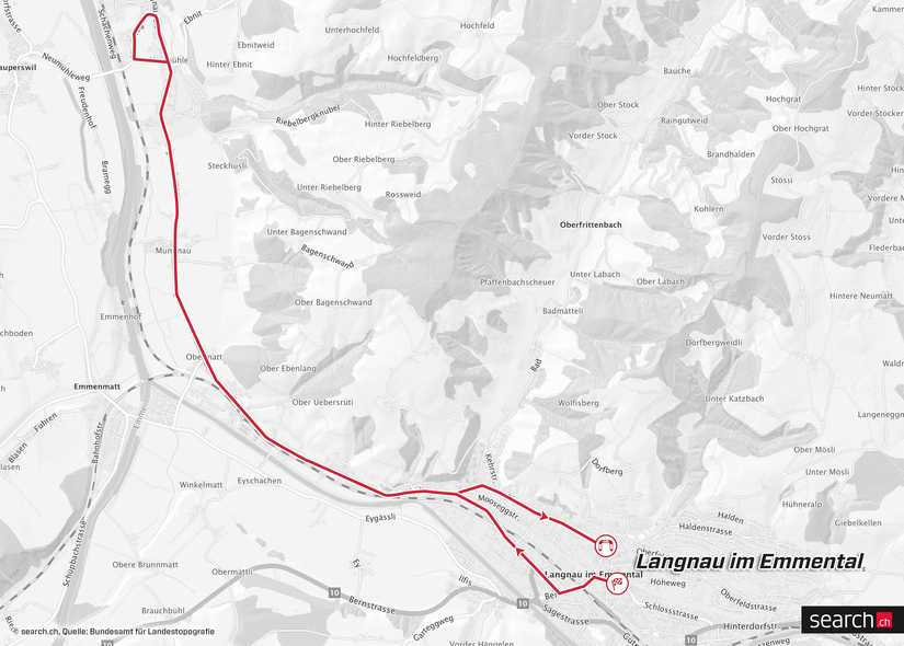 Streckenpräsentation der Tour de Suisse 2019: Karte Etappe 1