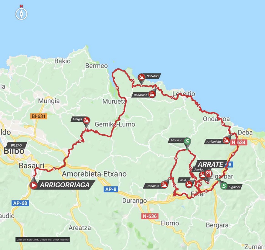Streckenverlauf Itzulia Basque Country 2019 - Etappe 5