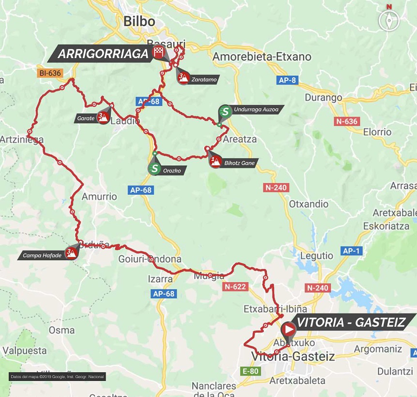 Streckenverlauf Itzulia Basque Country 2019 - Etappe 4