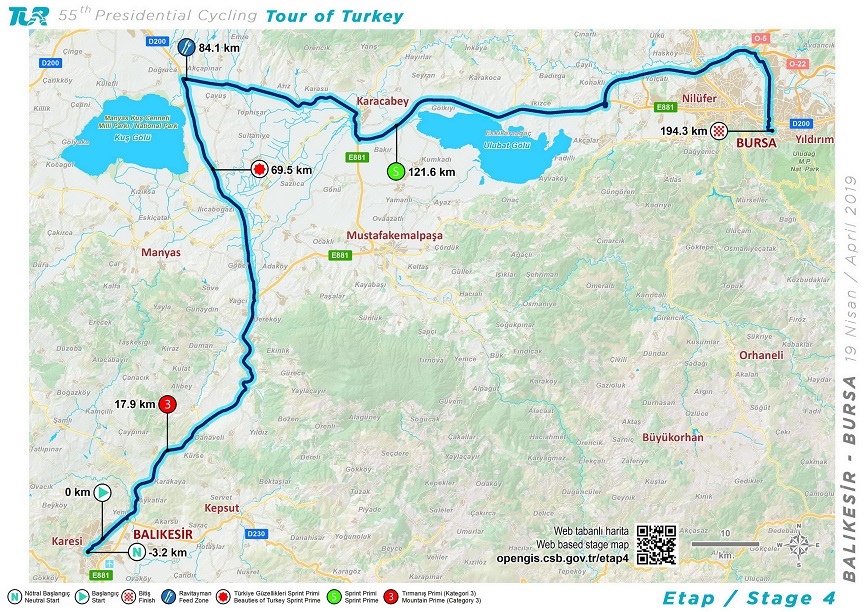 Streckenverlauf Presidential Cycling Tour of Turkey 2019 - Etappe 4