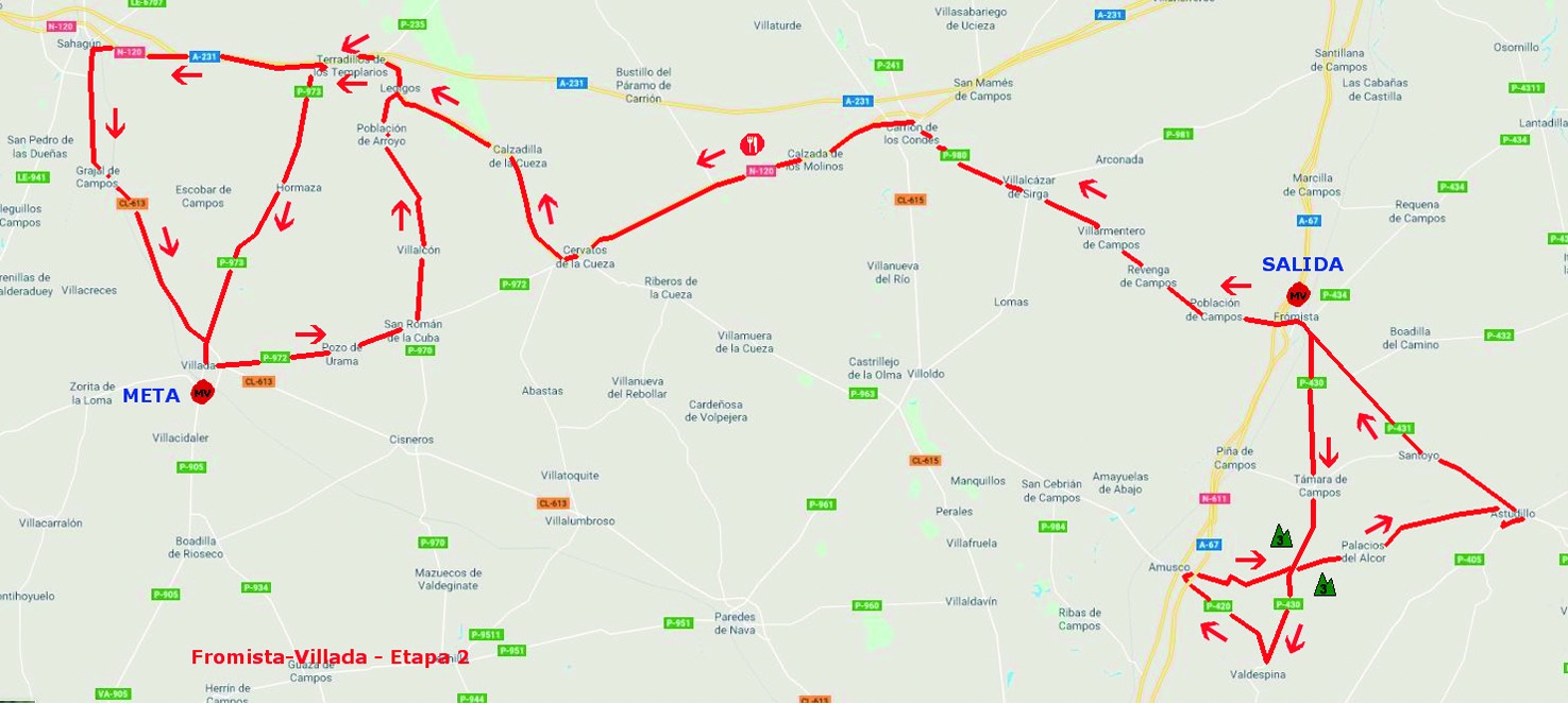 Streckenverlauf Vuelta a Castilla y Leon 2019 - Etappe 2